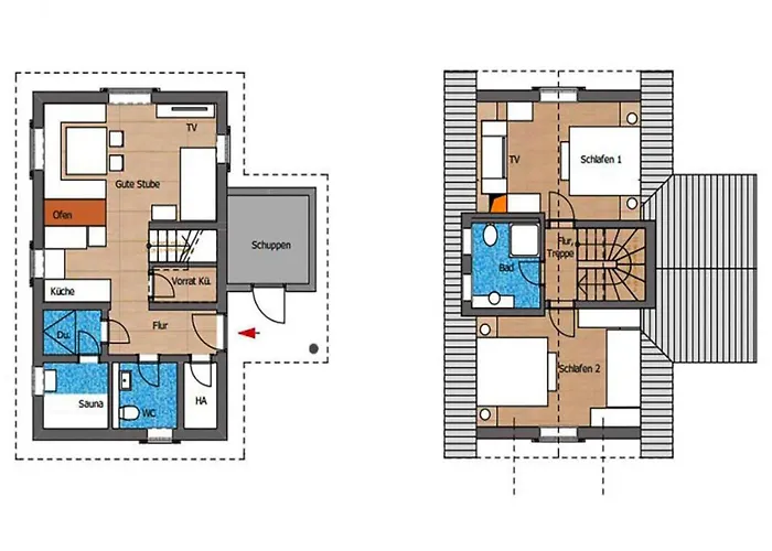 Doppelhaushaelften, 度假居 托夫豪斯